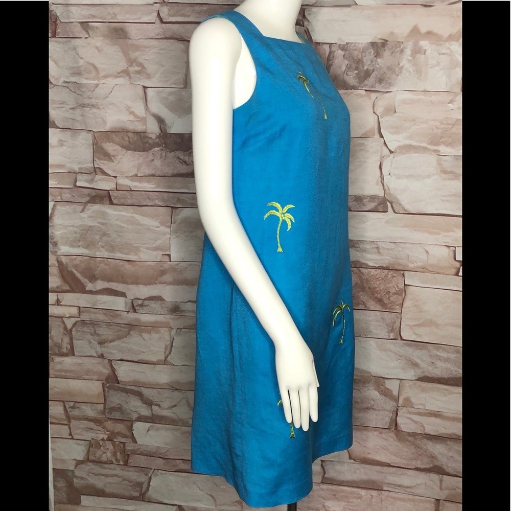 Talbots Embroidery palm Dress size 6 - Picture 6 of 8